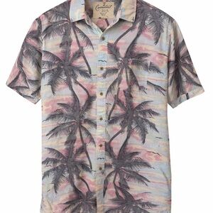 Coastal Men’s Aloha Palm Tree Sunset Shirt